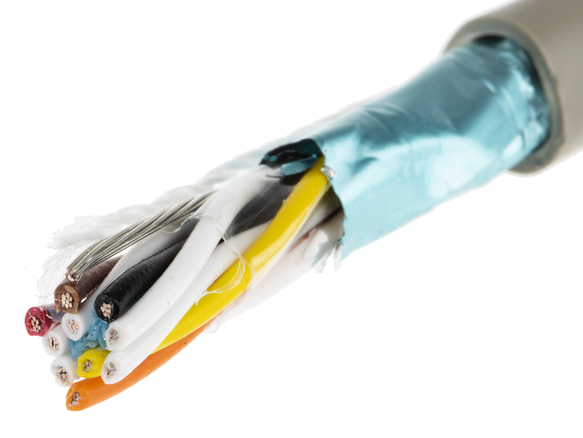 Alpha Wire ProTekt Series Data Cable, 5 Pairs, 10 Cores, 0.23 mm², Screened, 24 AWG, 50m, Screened Shield