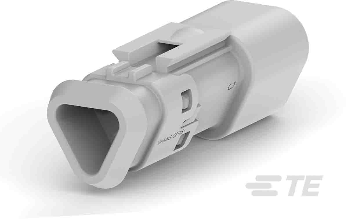 Deutsch, DEUTSCH DT Automotive Connector Socket Grey Cable Mount 3 Way, Screw Termination DT04-3P-TN81 / 2-2303813-2