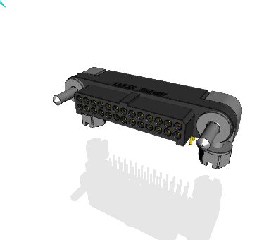 Amphenol Socapex MHDAS Series Right Angle PCB PCB Header, 26 Contact(s), 1.27 mm Pitch, 2 Row, Shrouded