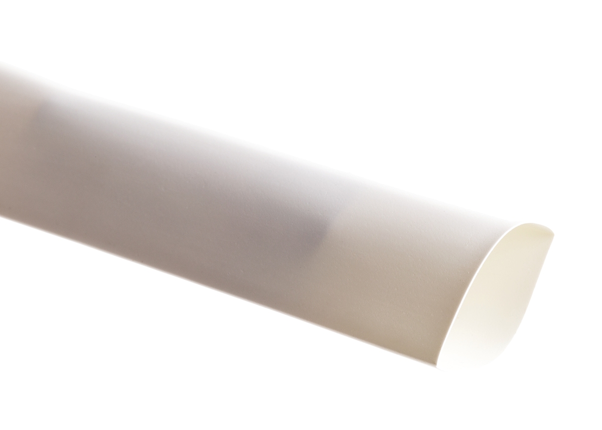 TE Connectivity Heat Shrink Tubing, White 18mm Sleeve Dia. x 1.2m Length 3:1 Ratio, RNF-3000 Series