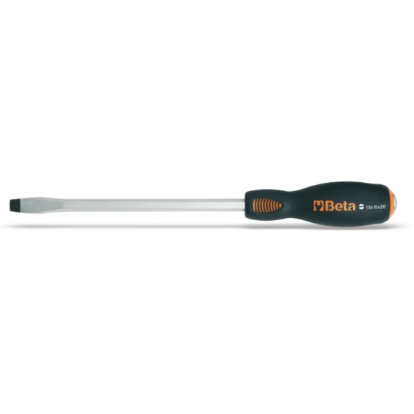 BETA Slotted  Screwdriver, 10 mm Tip, 200 mm Blade, 202 mm Overall