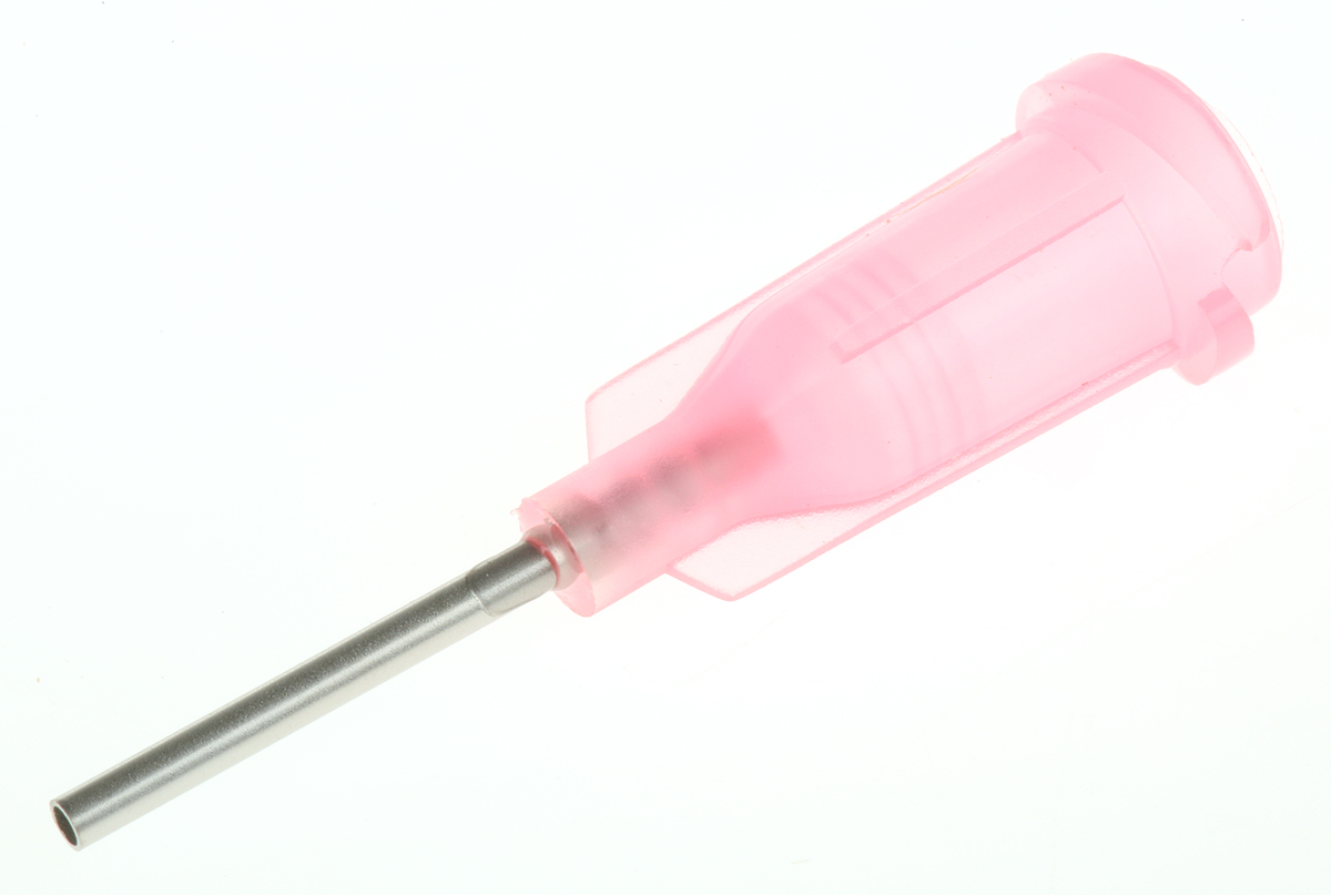 Kahnetics Pink Straight Dispensing Tip, 18 Gauge