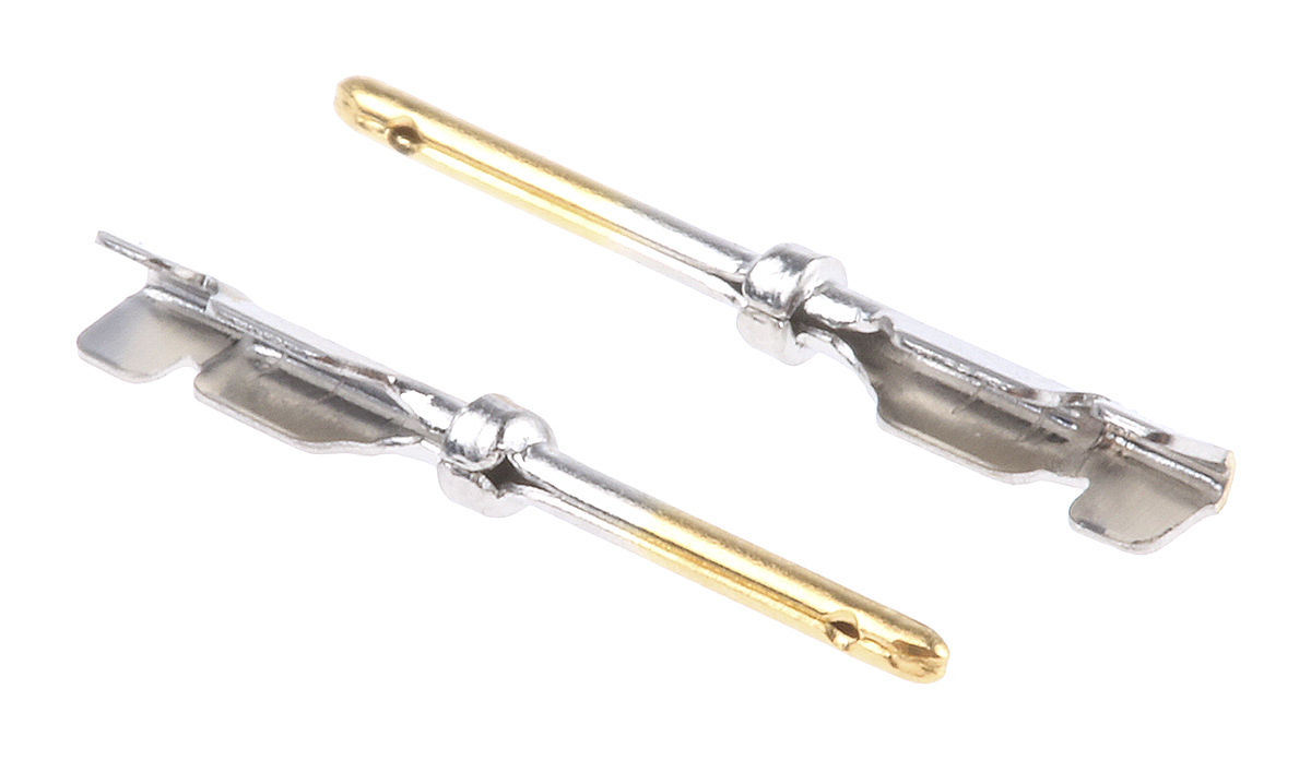 HARTING, D-Sub High Density Series, Male Crimp D-sub Connector Contact, Gold Crimp, 26 → 24 AWG