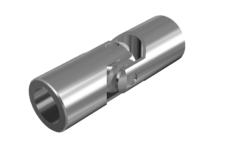 SKF Single Universal Joint Coupling, 45mm Outside Diameter, 20mm Bore, 120mm Length Coupler