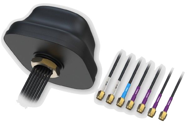 Teltonika PR1KC640 Puck Omnidirectional Antenna with SMA Male Connector, 5G, GNSS, Wi-Fi