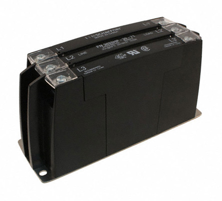Schaffner, FN3025 30A 520/300 V ac 60Hz, Chassis Mount EMC Filter, Screw 3 Phase