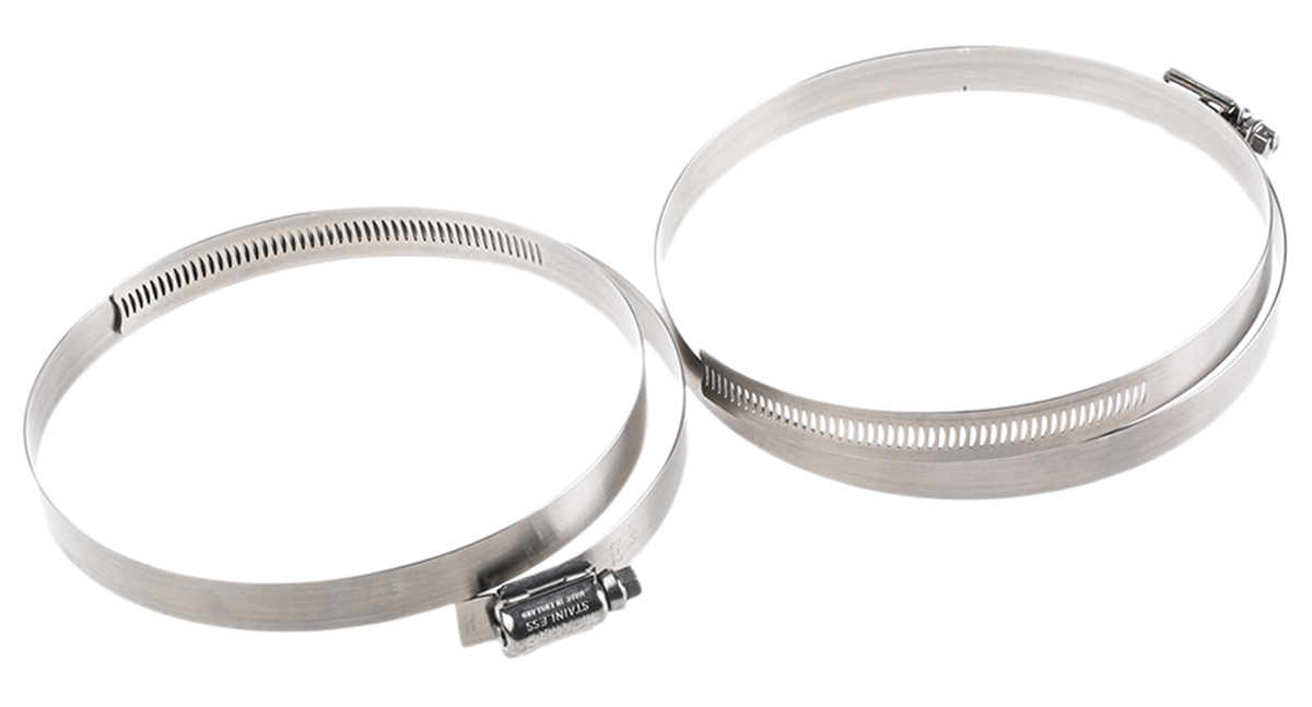 HI-TORQUE Stainless Steel Slotted Hex Worm Drive, 16mm Band Width, 210 → 240mm ID