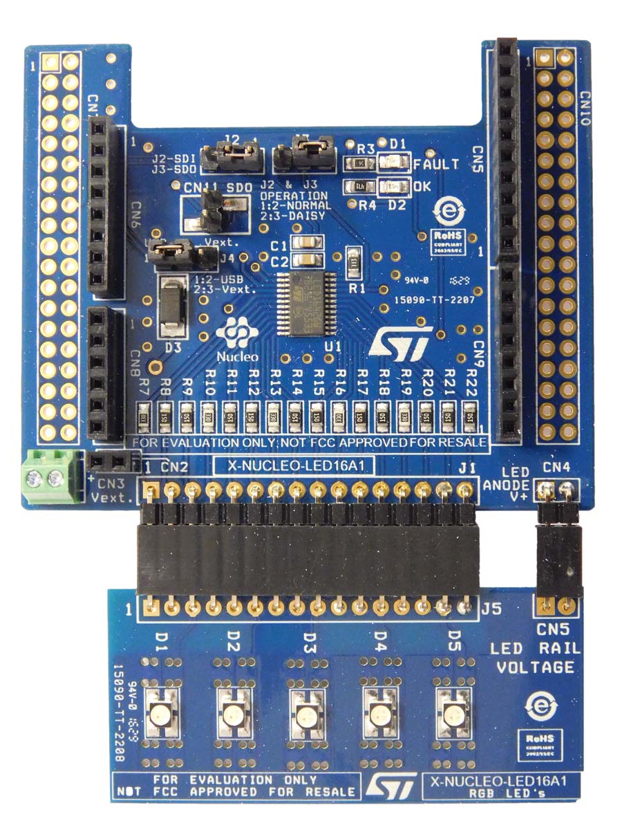 STMicroelectronics Expansion Board LED Driver for LED1642GW for STM32 Nucleo