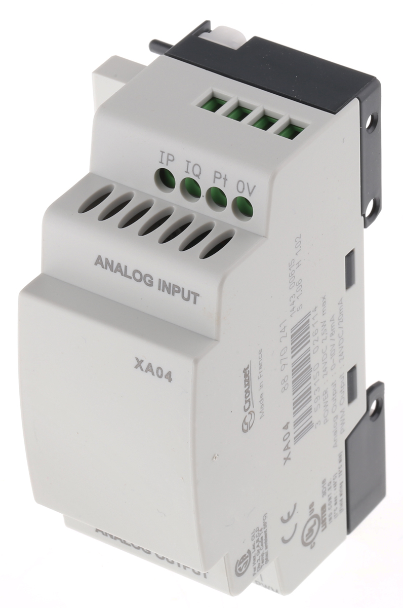 Crouzet Millenium 3 Series I/O module for Use with Millenium 3 Series, 24 V dc Supply, Analogue Output, 2-Input,