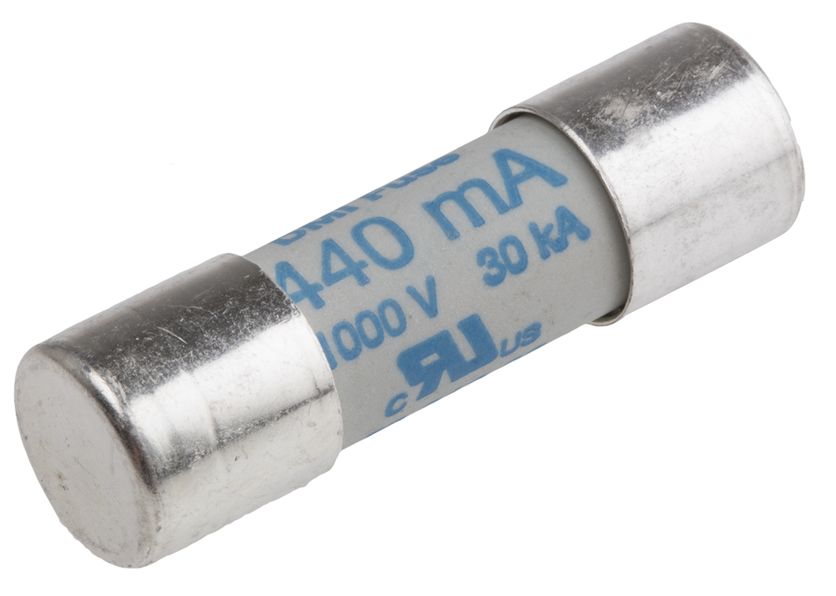SIBA 440mA Ceramic Cartridge Fuse, 10 x 35mm