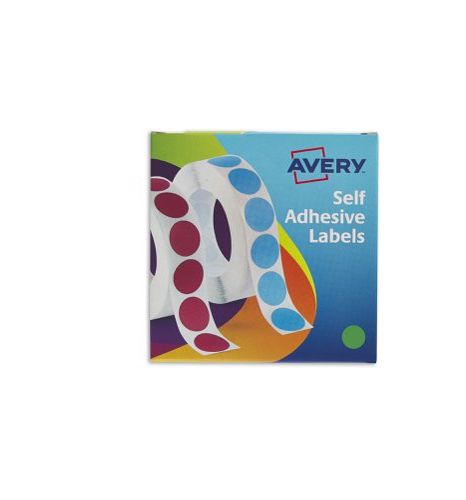 Avery Green Adhesive High Visibility Label Sheet, Pack of 1120EA