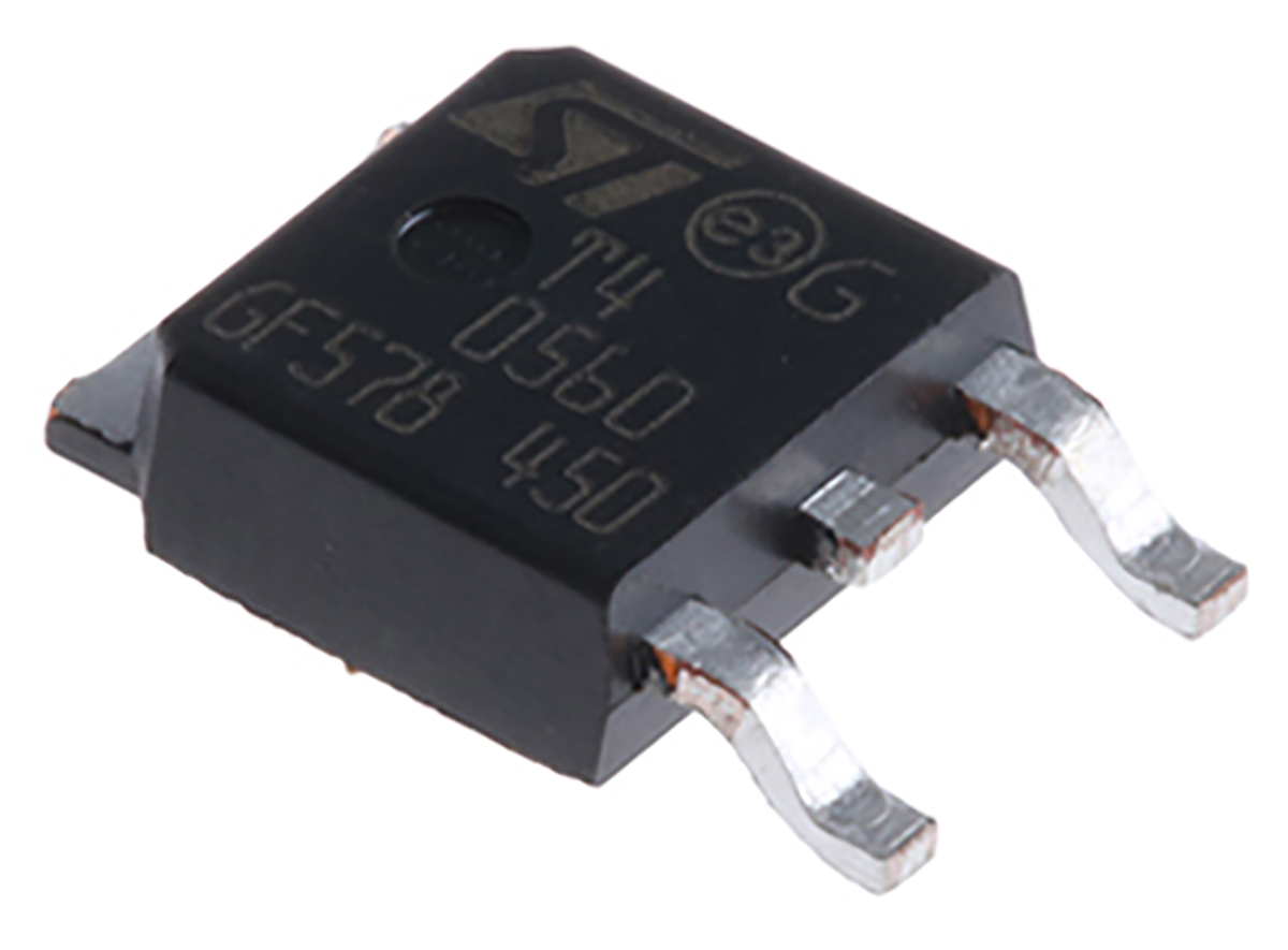 STMicroelectronics Surface Mount, 3-pin, TRIAC, 600V, Gate Trigger 1.3V 600V