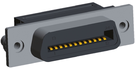 TE Connectivity 24-Way IDC Connector Socket for Cable Mount, 2-Row