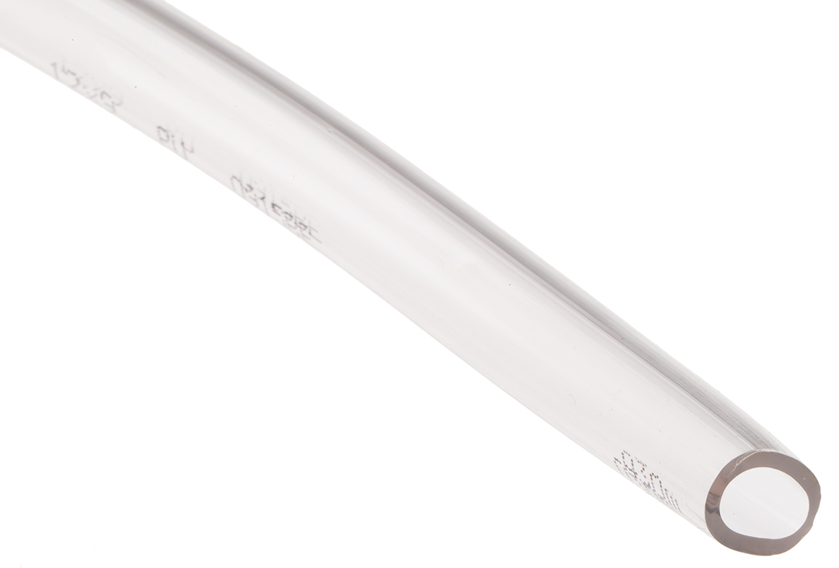 RS PRO Compressed Air Pipe Clear Polyurethane 12mm x 30m CPU Series