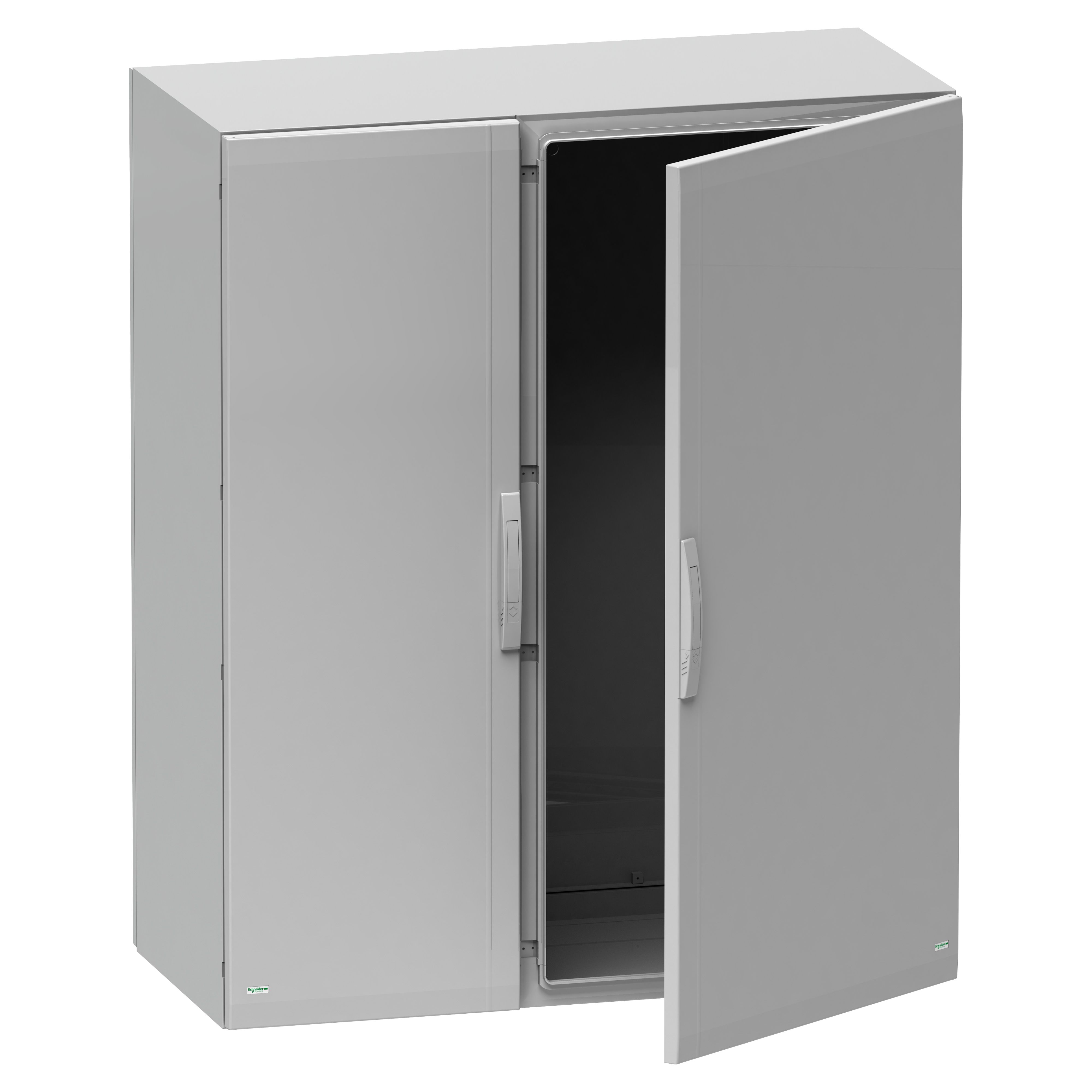 Schneider Electric PanelSeT Series Fibreglass Reinforced Polyester Double-Door-Door Floor Standing Enclosure, Opaque