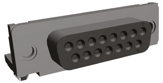 TE Connectivity Amplimite HD-20 15 Way Right Angle Through Hole D-sub Connector Socket, 2.74mm Pitch, with 4-40 UNC