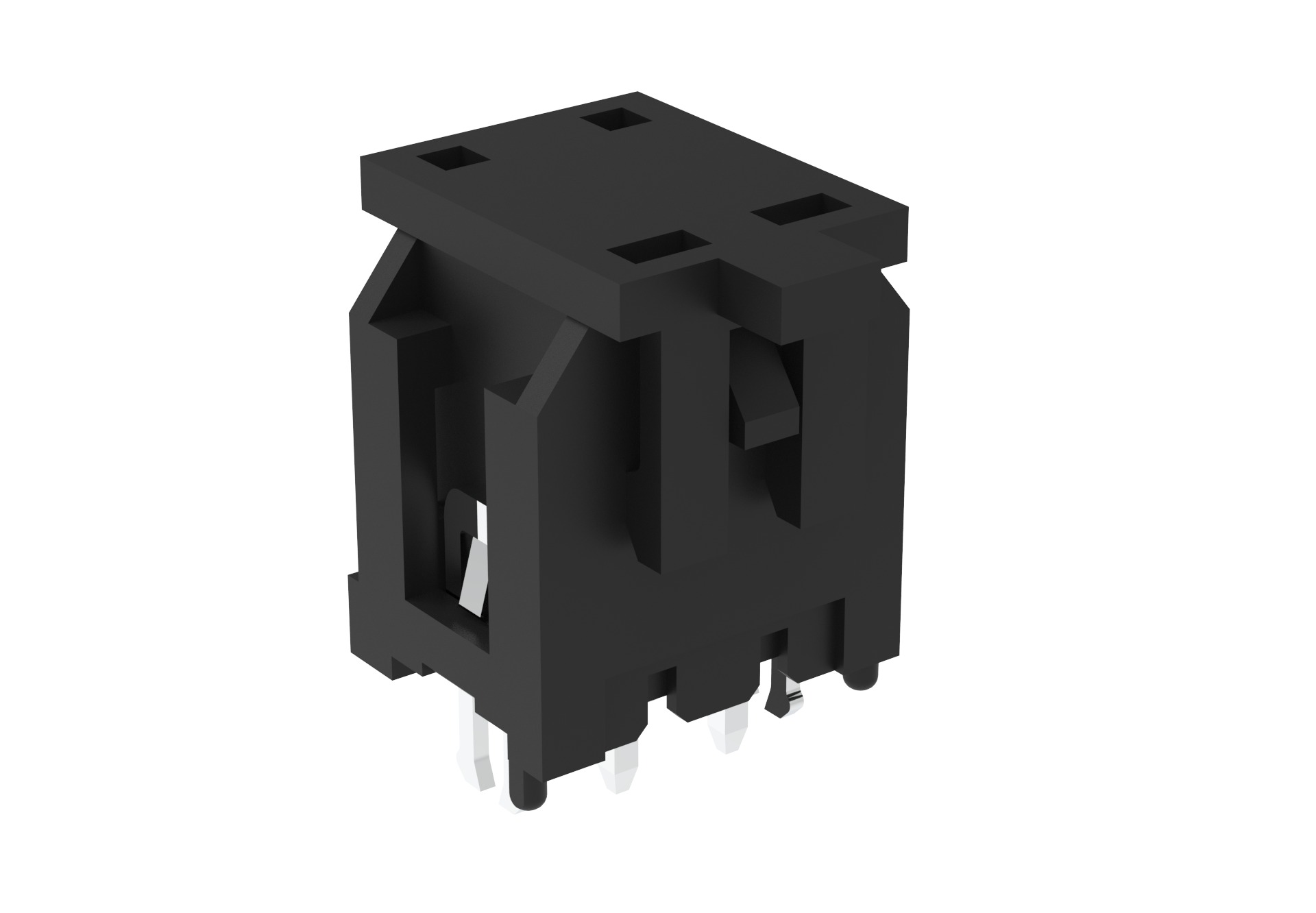 Amphenol Communications Solutions G88MP041020 Series Vertical Board Mount PCB Socket, 4-Contact, 2-Row, 3mm Pitch,