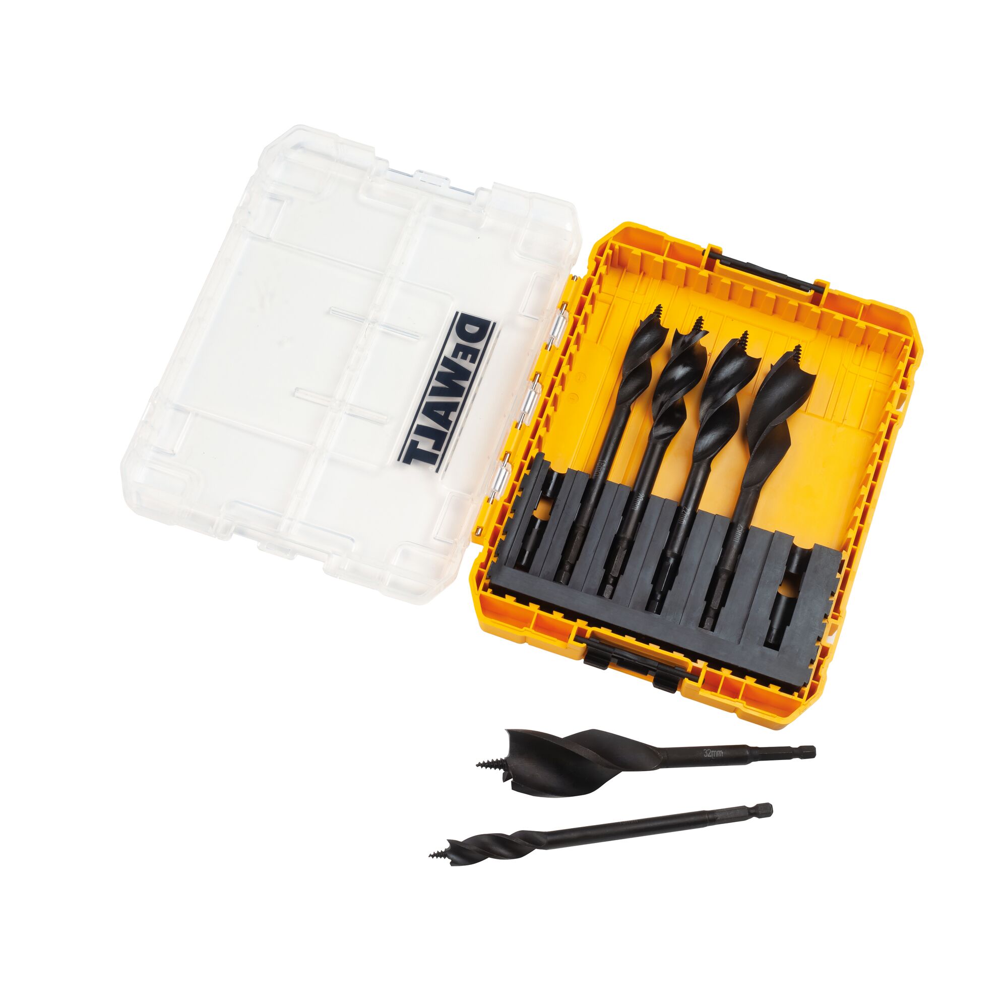 DeWALT 6-Piece Wood Drill Bit Set for Wood, 32mm Max, 13mm Min
