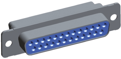 TE Connectivity Amplimite 109 25 Way Cable Mount D-sub Connector Socket