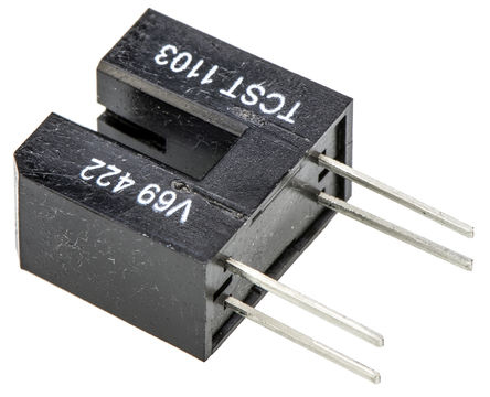 TCST1103 Vishay, Through Hole Slotted Optical Switch, Phototransistor Output