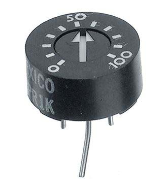 10kΩ, Through Hole Trimmer Potentiometer 1W Top Adjust TT ElectronicsBI, 93
