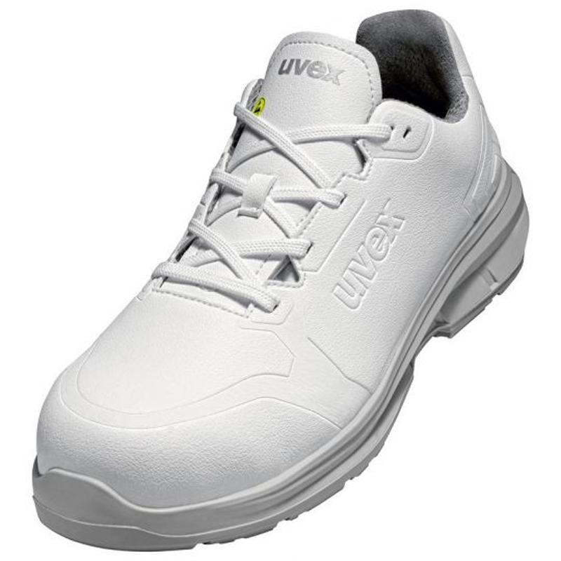 uvex 1 Unisex White Composite Toe Capped Safety Shoes, UK 10, EU 44