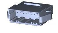 TE Connectivity, Dynamic 1000 Male Connector Housing, 2.5mm Pitch, 20 Way, 2 Row