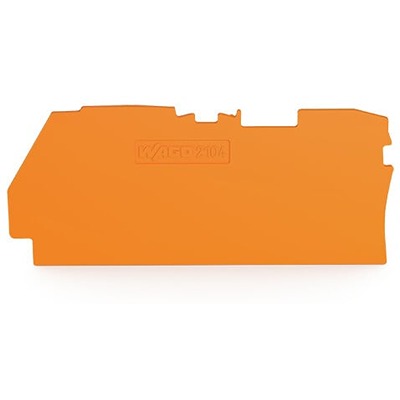 WAGO TOPJOB S Series End and Intermediate Plate for Use with DIN Rail Terminal Block