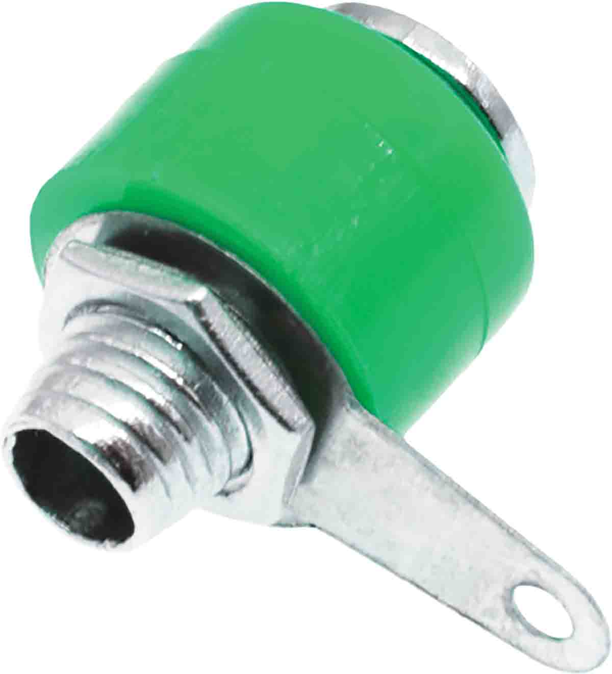 RS PRO Green Female Banana Socket, 4 mm Connector, Solder Termination, 19A, 30V, Nickel Plating