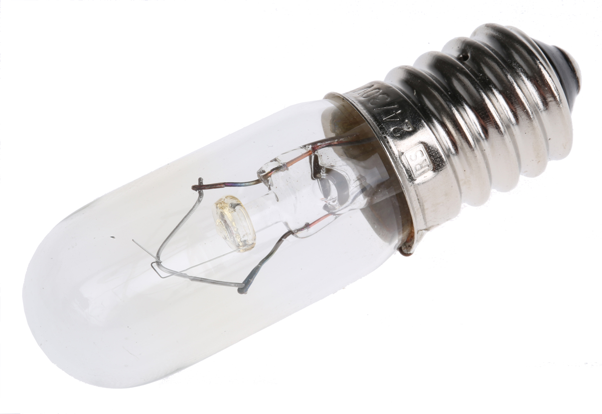 RS PRO E14 Indicator Light, Clear, 24 → 30 V, 330 mA, 3000h