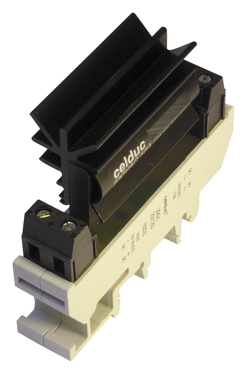 Celduc XK Series Solid State Relay, 10 A Load, DIN Rail Mount, 280 V ac Load, 32 V dc Control