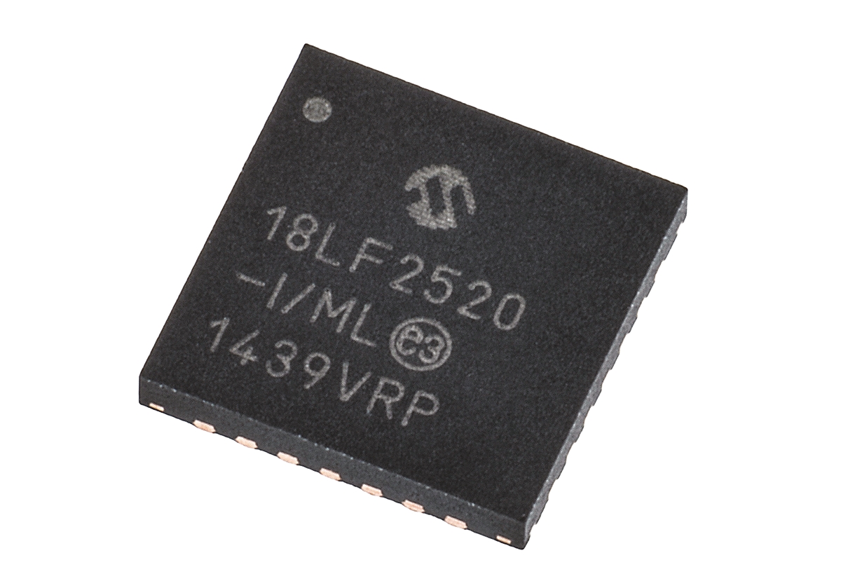 Microchip PIC18LF2520-I/ML, 8 bit PIC, PIC18LF2520 Microcontroller, 40 MHz, 32kB FLASH, 28-Pin QFN