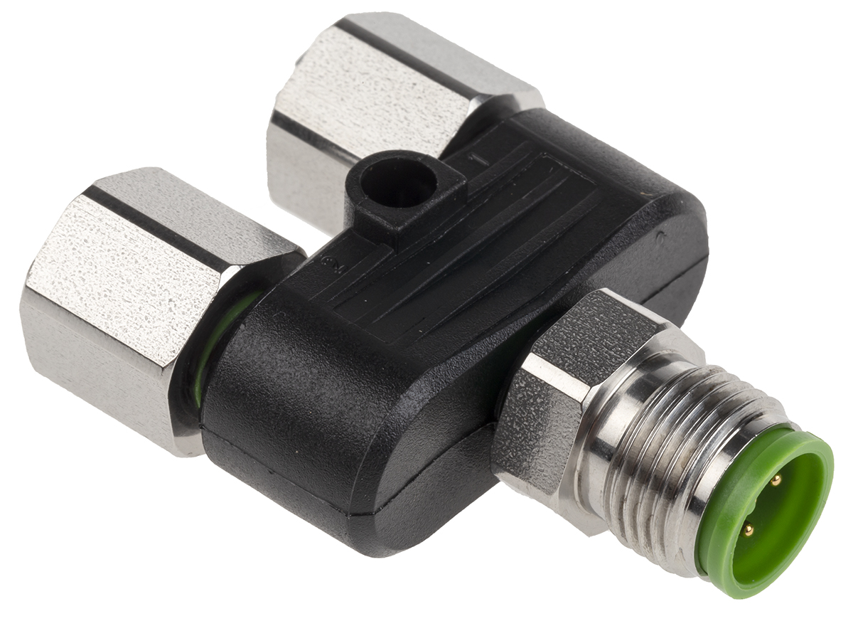 Murrelektronik Limited Circular Connector Adapter, 5 Contacts, Cable, M12 Connector, Plug, Socket, IP67, 7000 Series