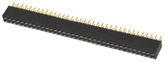 Samtec SSQ Series Straight Through Hole Mount PCB Socket, 70-Contact, 2-Row, 2.54mm Pitch, Solder Termination