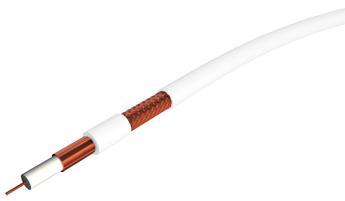 RS PRO, 100 m 75 Ω White