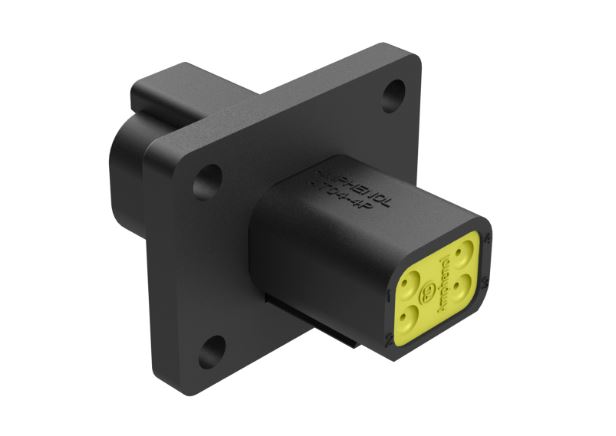 Amphenol Industrial, AT Cable connector Plug Panel Mount 4 Way, Crimp Termination AT04-4P-CL06