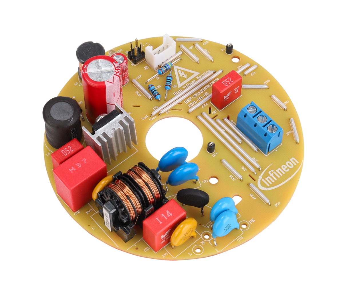 Infineon REF-SHA35WRC2SYS 3-Phase Motor Drive for IMD112T, IRS44273L, IKN03N60RC2