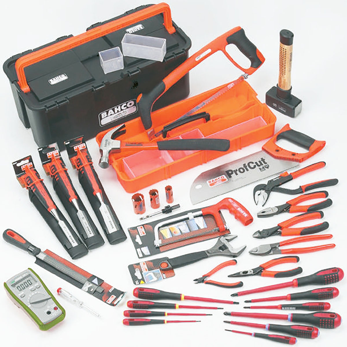 Bahco 31 Piece Electrician Tool Kit with Box, Yes