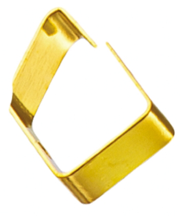 331221602040, Shielding Strip of Gold Plated Beryllium Copper With Mounting Screw 6mm x 2mm x 4mm