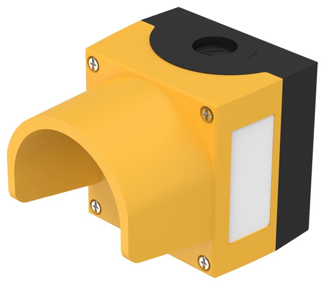 EAO Yellow Plastic 45 Enclosure - 1 Hole 22.3mm Diameter