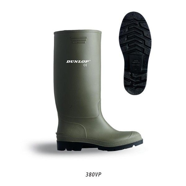 Dunlop Green Unisex Safety Wellingtons, UK 6, EU 39