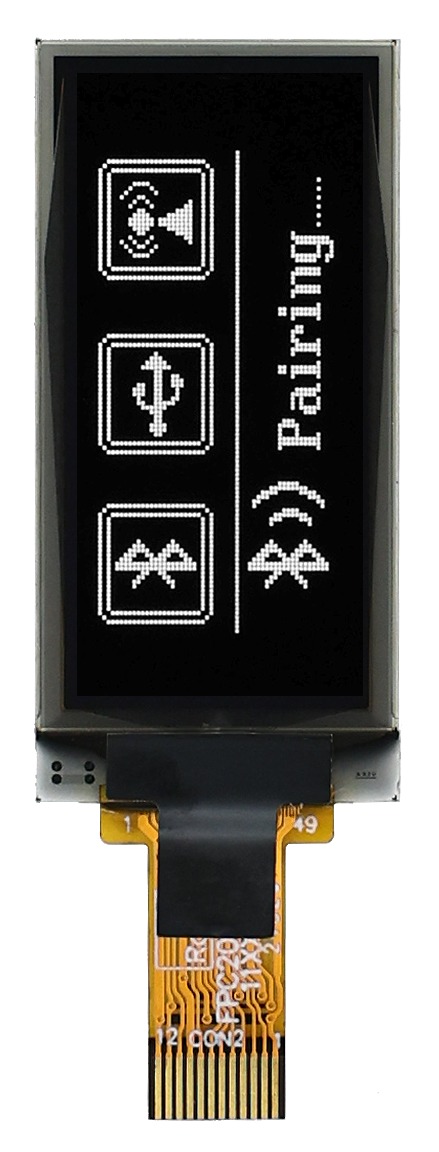 Midas 1.3in White Passive matrix OLED Display 64 X 128pixels COG I2C, SPI Interface