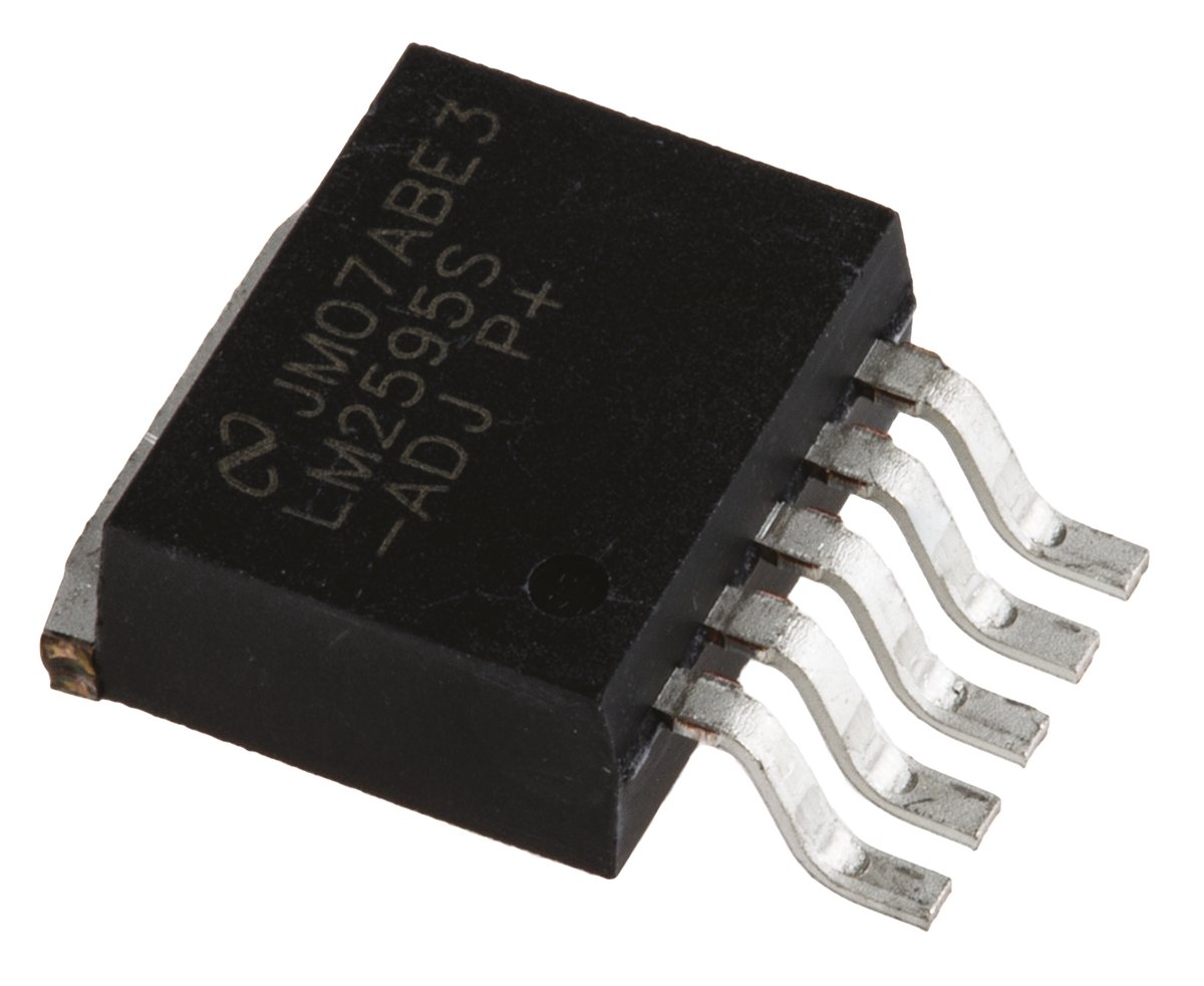 Texas Instruments, LM2595S-ADJ/NOPB Step-Down Switching Regulator, 1-Channel 1A Adjustable 5-Pin, D2PAK