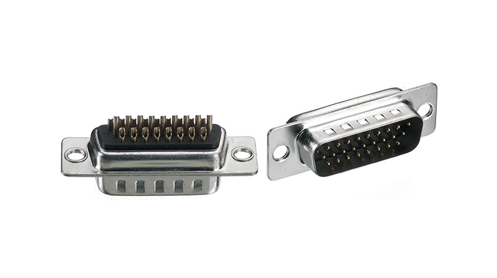 FCT from Molex 173113 62 Way Solder Mount D-sub Connector Plug