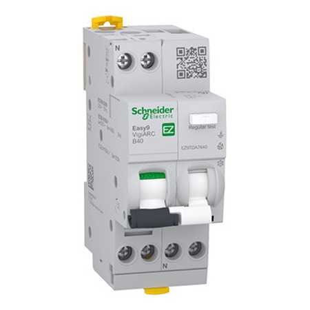 Schneider Electric RCBO, 40A Current Rating, 1P+N Poles, 30mA Trip Sensitivity, Type B, Easy9 Range