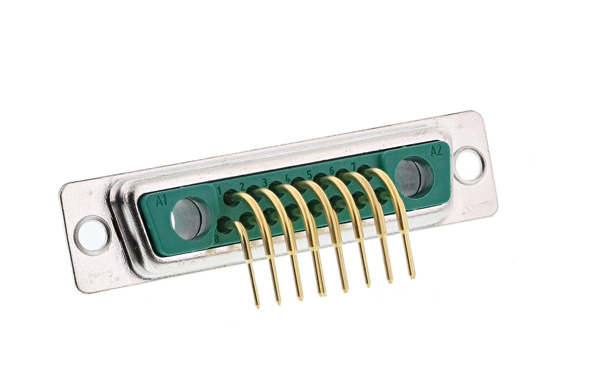 FCT from Molex FM 2 (Power), 15 (Signal) Way Right Angle Through Hole D-sub Connector Socket