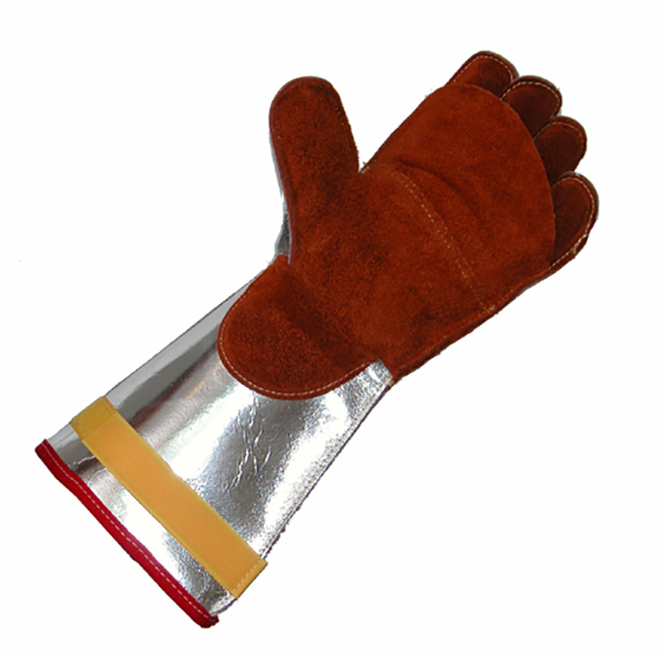 Liscombe Brontoguard Brown Protex Cotton Leather Work Gloves, Size 9