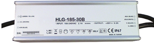 MEAN WELL LED Driver, 12V Output, 156W Output, 13A Output, Constant Voltage Dimmable