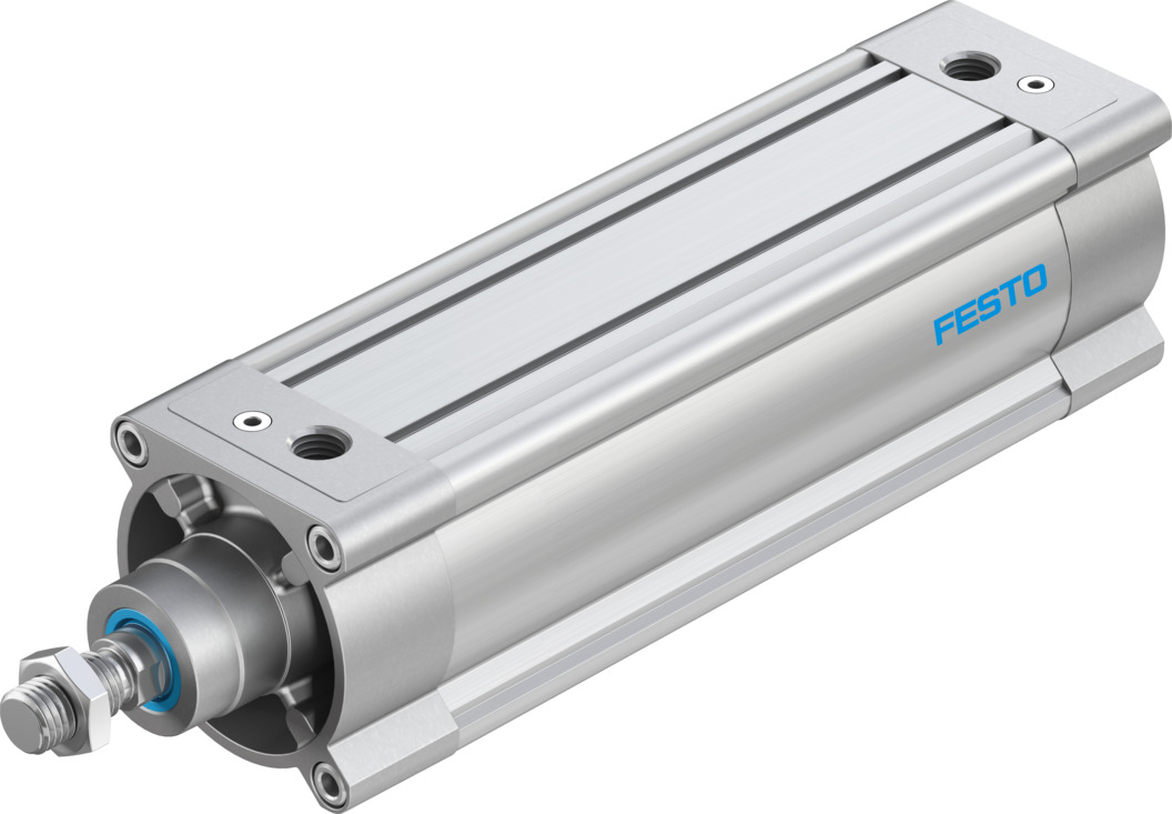 Festo Pneumatic Piston Rod Cylinder - 1384812 100 mm Bore, 250 mm DSBC-100-250-PPVA-N3 Series, Double Acting Acting