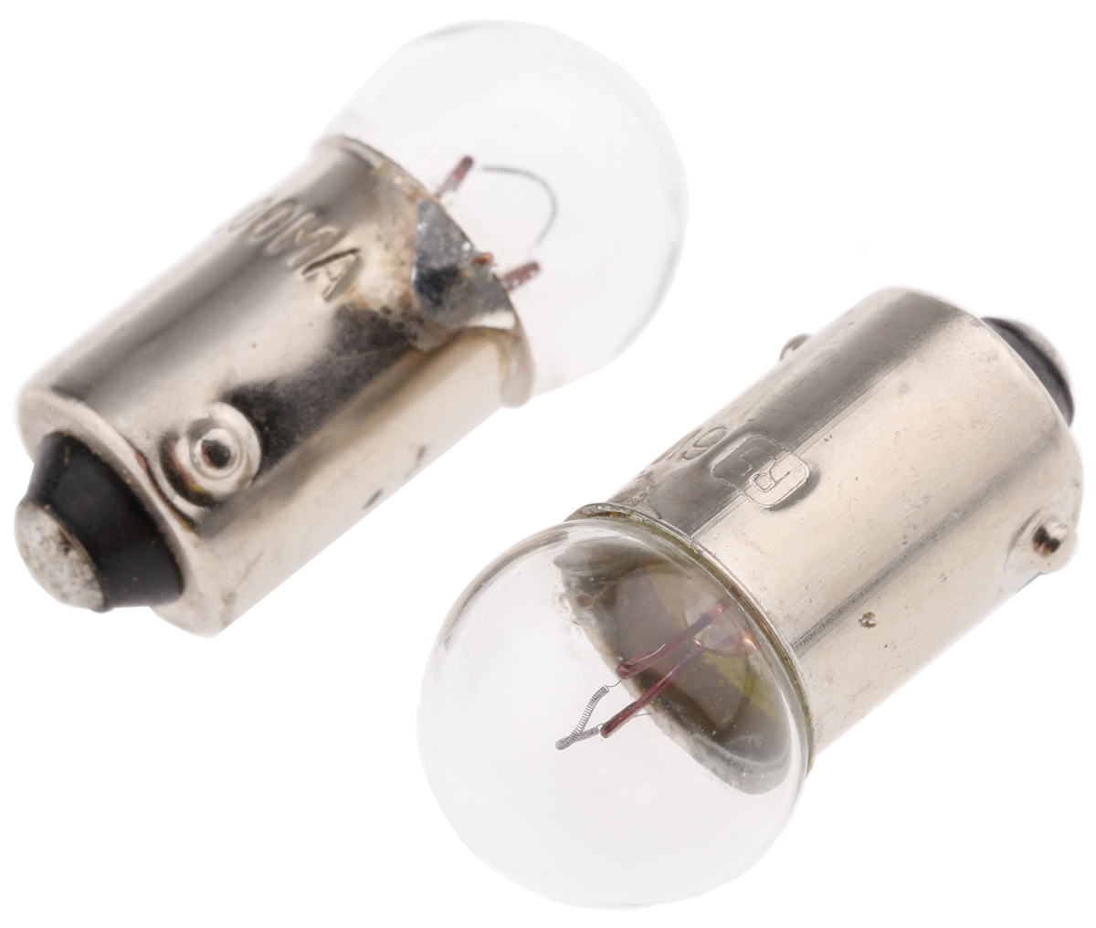 RS PRO BA9s Indicator Light, Clear, 6 V, 300 mA, 4000h